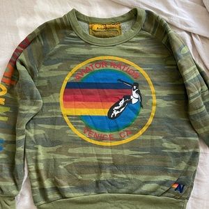 Aviator Nation Camo crew neck size small
